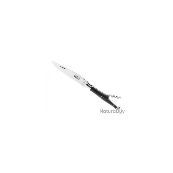Couteau Laguiole  G. DAVID 2 pices (lame acier 12C27, tire-bouchon), manche 12 cm bne