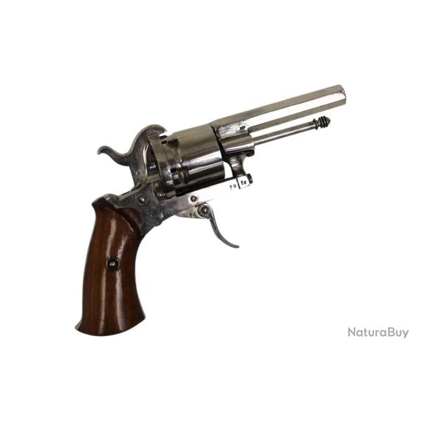 REVOLVER A BROCHE - CHROME EDITION - CALIBRE 7MM - CATEGORIE D