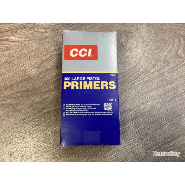 Amorce 300 large pistol primers CCI
