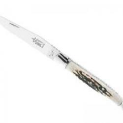 Couteau Laguiole G. DAVID lame acier 12C27, manche 12 cm cerf