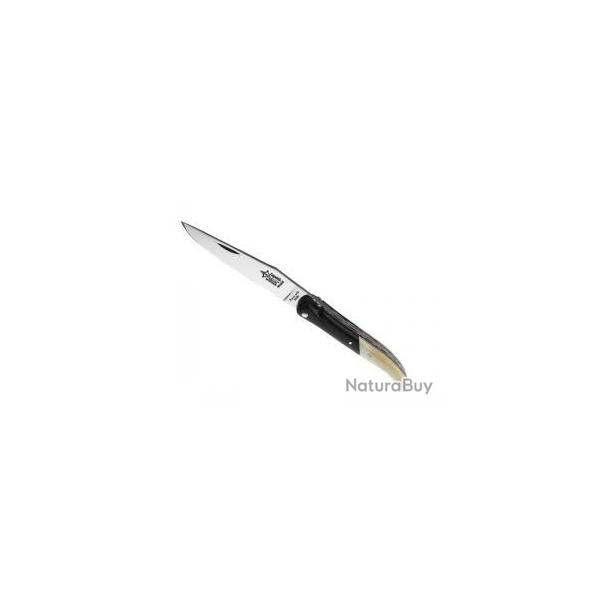 Couteau Laguiole G. DAVID lame acier 12C27 brillant, plein manche 12 cm bne/os
