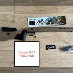 Châssis MDT Stock FIELD couleur FDE pour Remington 700 SA ou compatibles (B14) - NEUF