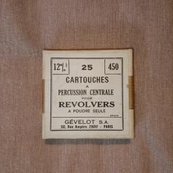 Boite de 25 cartouches 12mm a blanc (pleine)