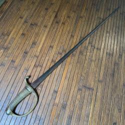 INTERESSANT SABRE BRIQUET MONTÉ LAME D'ÉPÉE D'OFFICIER