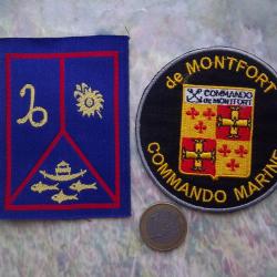 lot écussons commando marine forces armées aux Antilles