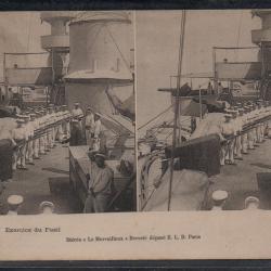 CPA - Marine Militaire -SCÈNES DE BORD  - Exercice du Fusil  N°3853