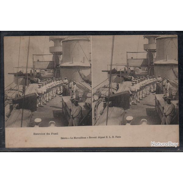 CPA - Marine Militaire -SCNES DE BORD  - Exercice du Fusil  N3853
