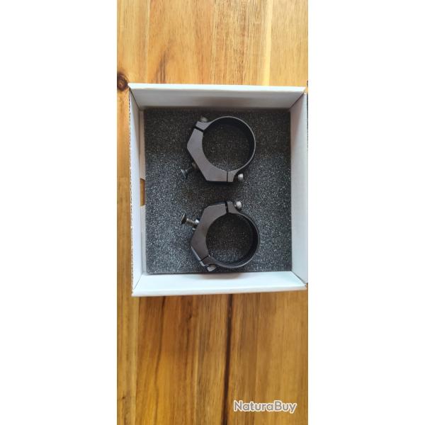 Anneaux BROWNING NOMAD : 2 colliers 30 mm mdium (6.5 mm)