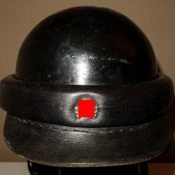 CASQUE ALLEMAND de l'UNITE MOTOCYCLISTE de PANZERTRUPPE WW2