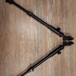 Bipieds V6 réglable,  montage rapide picatinny, 23 à 31 cm, solide