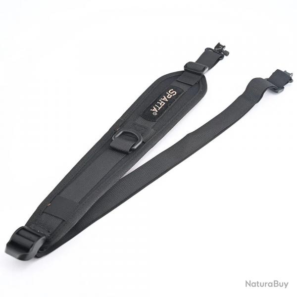 Sangle Dtachable Rapide  Pivots Rglable Silencieuse et Robuste pour Chasse  avec emerillons Noir