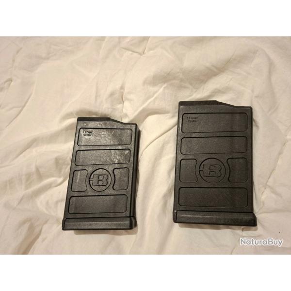 2 chargeurs Bergara pour modle B14 type AICS pour calibre  6,5 Creedmoor/308
