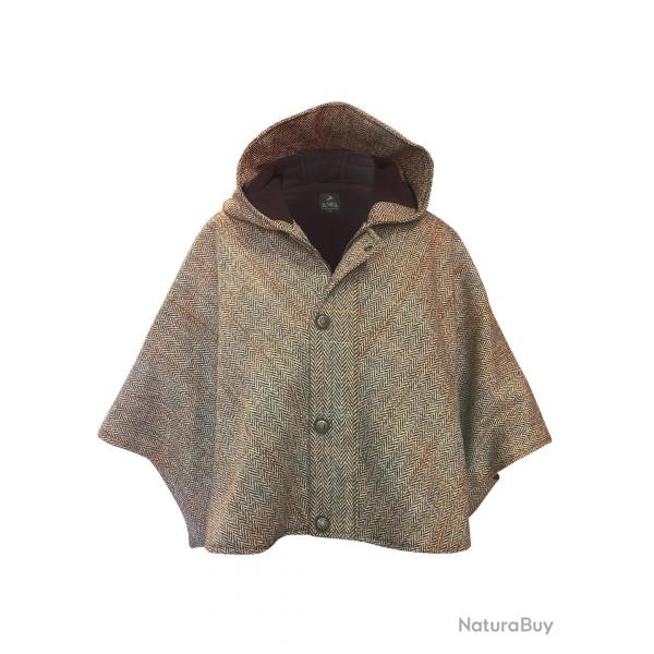 VERCORS - Cape courte T.L-XL HARRIS-TWEED