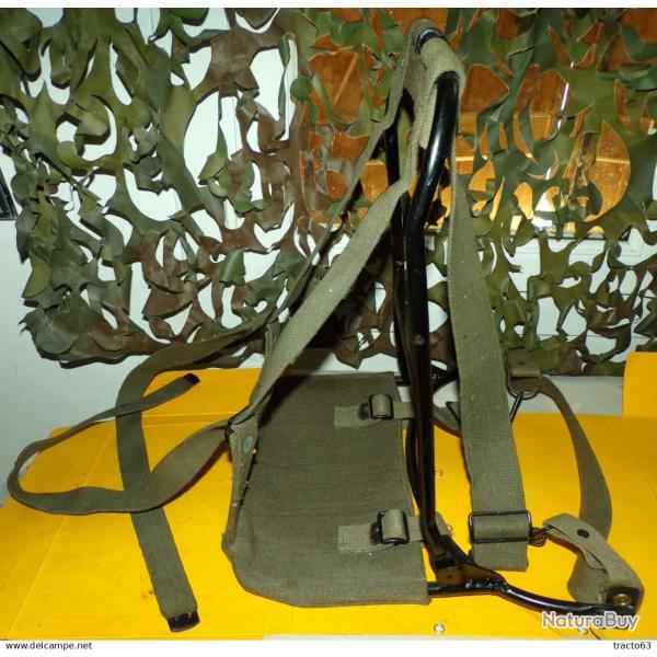 CLAIE DE PORTAGE PORTE CHARGES DORSAL PLIABLE , EN METAL AVEC SANGLES , PERMETTANT DE TRANSPORTER DI