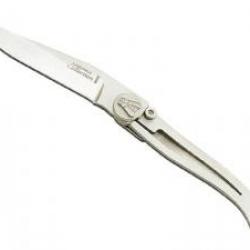 Couteau Laguiole LINER LOCK lame acier X50CrMoV15 à cran intérieur manche 11cm inox