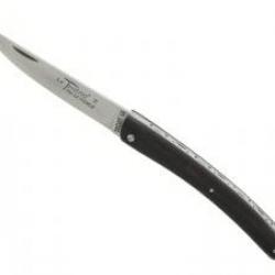 Couteau Le Thiers® par Le Fidèle, lame acier 12C27, plein manche ébène