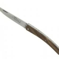 Couteau Le Thiers® par Le Fidèle, lame acier 12C27, plein manche noyer