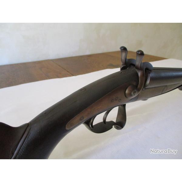 Magnifique Fusil Juxtapos cal 20  broches artisanal