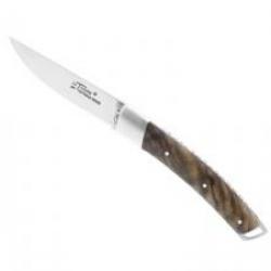Couteau Le Thiers® NATURE lame mate à cran acier 14C28N manche noyer +pochette