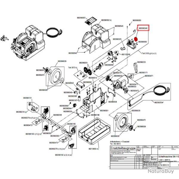 9 8209 0240 Roulement pour SM-110 et SM-111