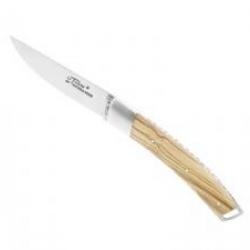 Couteau Le Thiers® NATURE lame mate à cran acier 14C28N manche olivier +pochette