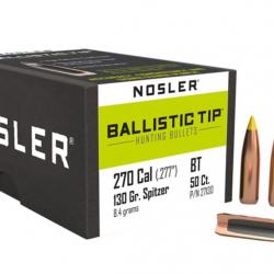 Ogive nosler BST 130 grains, 270Balistic tip