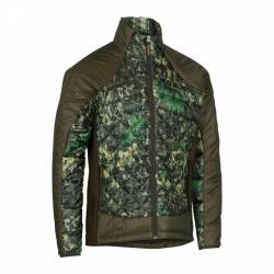 Veste matelassée Deerhunter Cumberland Quilted Jacket, bicolore verte.
