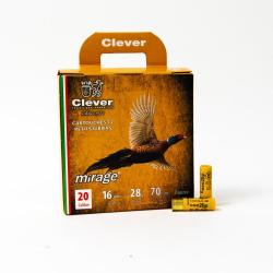 CARTOUCHES CLEVER  T3 HUNTING  20/70 28G BOURRE GRASSE