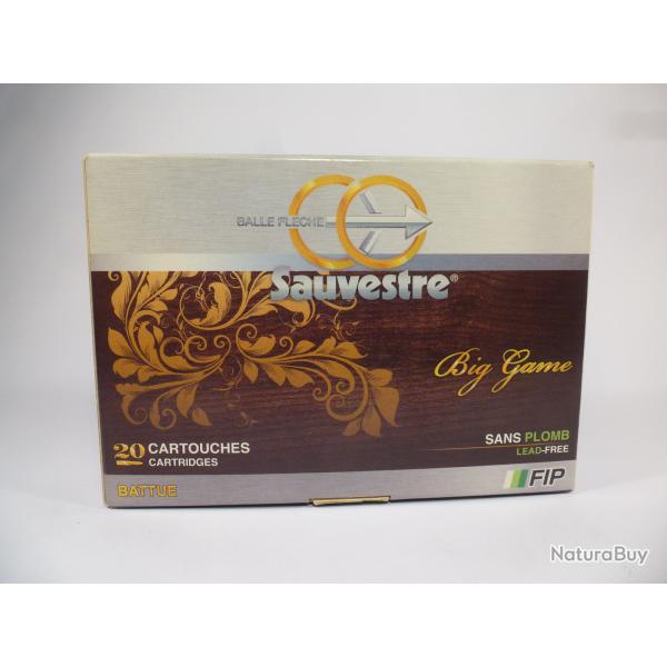 une boite de 20 SAUVESTRE Balles de chasse Fip battue calibre 7 x 64 148Gr
