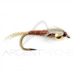Mouche FMF Nymphe casquée golden may fly brown 1623 H12