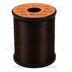 Fils de montage Uni-thread 6/0 marron foncé