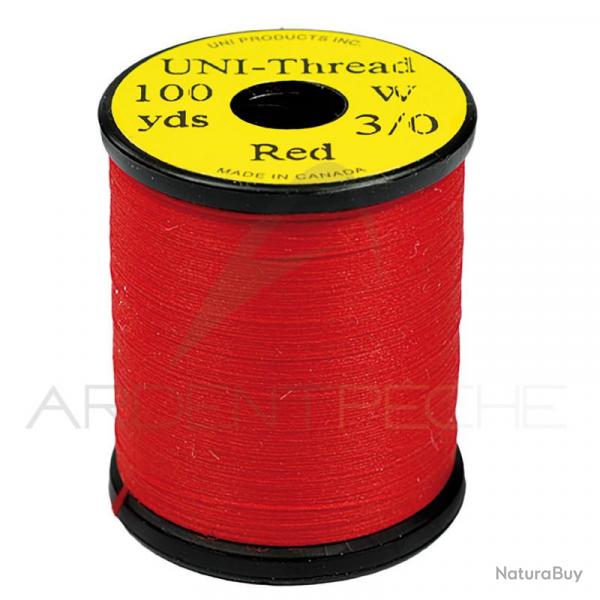 Fils de montage Uni-thread 3/0 rouge