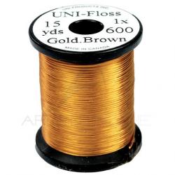 Fils de montage Polyfloss UNI-floss marron or