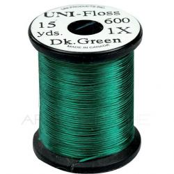 Fils de montage Polyfloss UNI-floss vert foncé