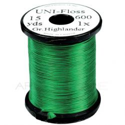 Fils de montage Polyfloss UNI-floss vert highlander