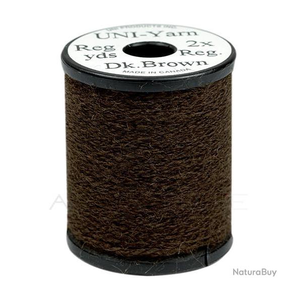 Uni yarn marron fonc