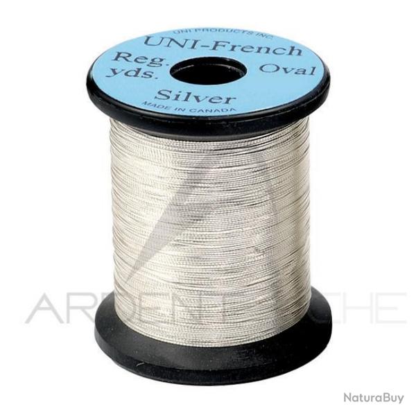 Tinsel Uni french oval Argent Trs fin XS