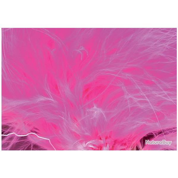 Marabout plumes quill fluo rose 510