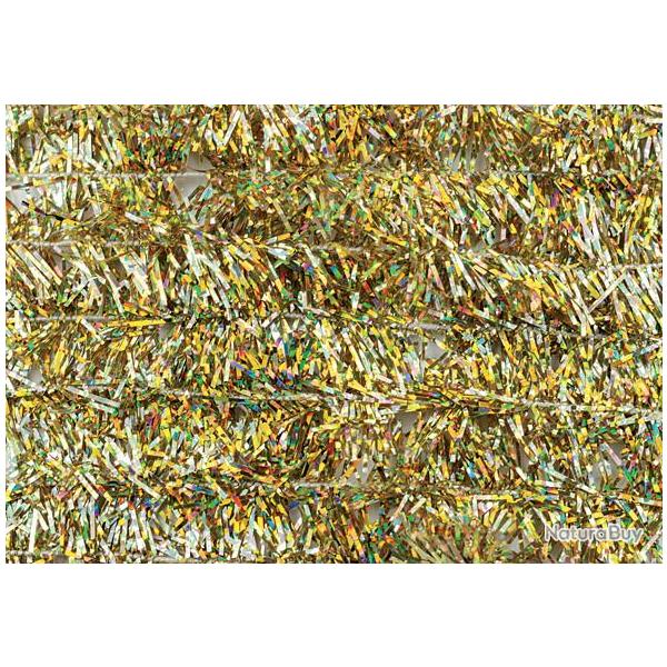 Chenille Fritz holographique or 13 mm