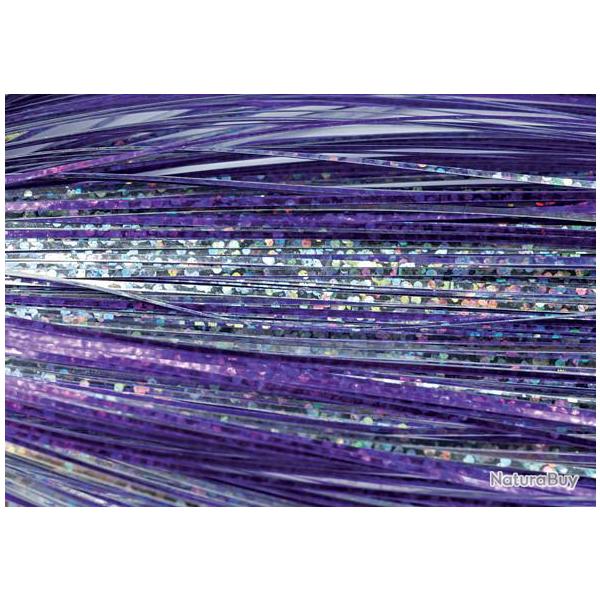 Flashabou holographique 3D argent et violet