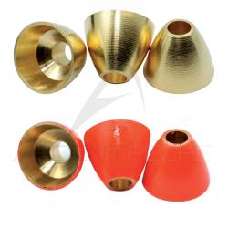 Cones laiton orange fluo Orange fluo 4 mm