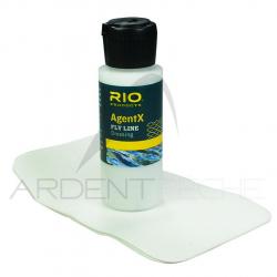 Nettoyeur de soie RIO Agent X flacon et tampon