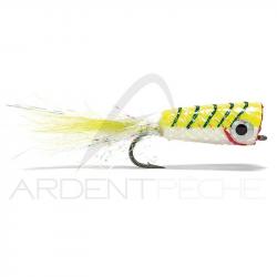 Mouche FMF Mylar popper chartreuse/white 2631 H2/0