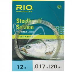 Bas de ligne RIO Steelhead/saumon Glacial/Green 12´(3,70m) 16lb