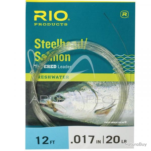 Bas de ligne RIO Steelhead/saumon Glacial/Green 12(3,70m) 16lb