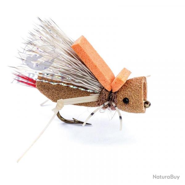 Mouches Rainys HOPPER POPPER TAN H10