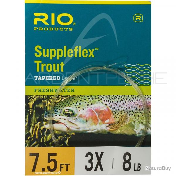 Bas de ligne RIO Suppleflex Trout 2.30m (7.5) 5X
