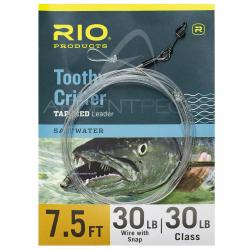 Bas de ligne RIO TOOTHY CRITTER II avec agrafe 45lb