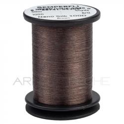 Fils de montage Semperfli Nano Silk Predator 6/0 marron