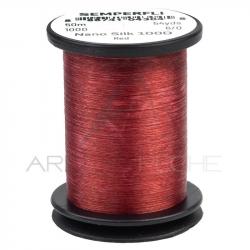 Fils de montage Semperfli Nano Silk Predator 6/0 rouge